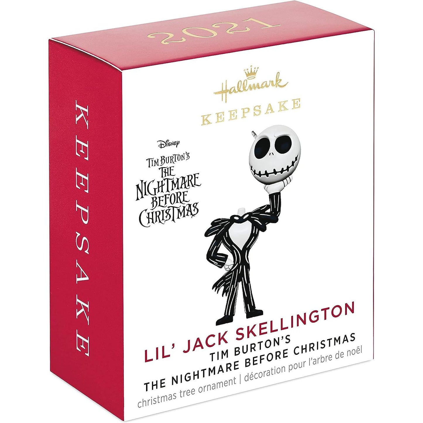 2021 Lil' Jack Skellington Hallmark Ornament (Tim Burton's The Nightmare Before Christmas) QXM8315