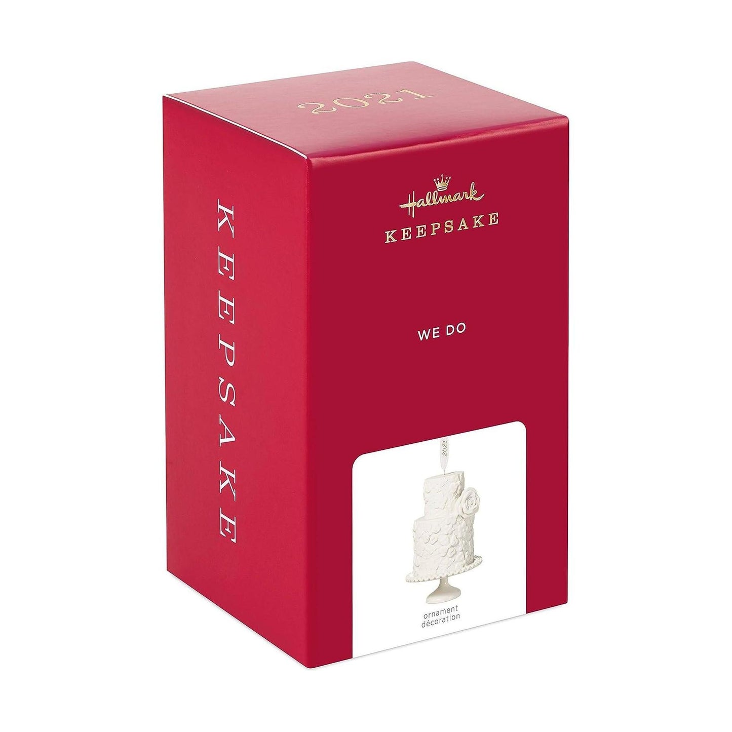 2021 We Do Wedding Cake Ornament Hallmark Ornament (Cake) QHX4075