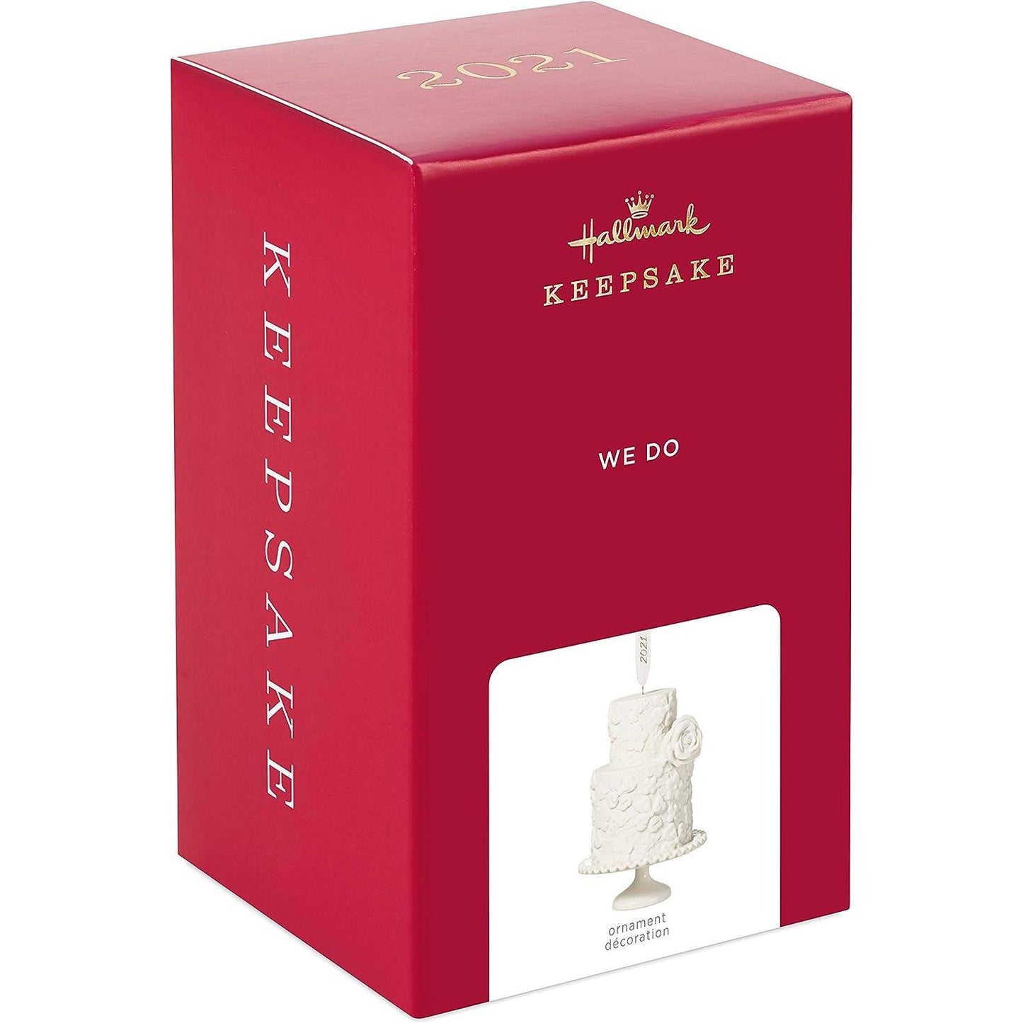 2021 We Do Wedding Cake Ornament Hallmark Ornament (Cake) QHX4075