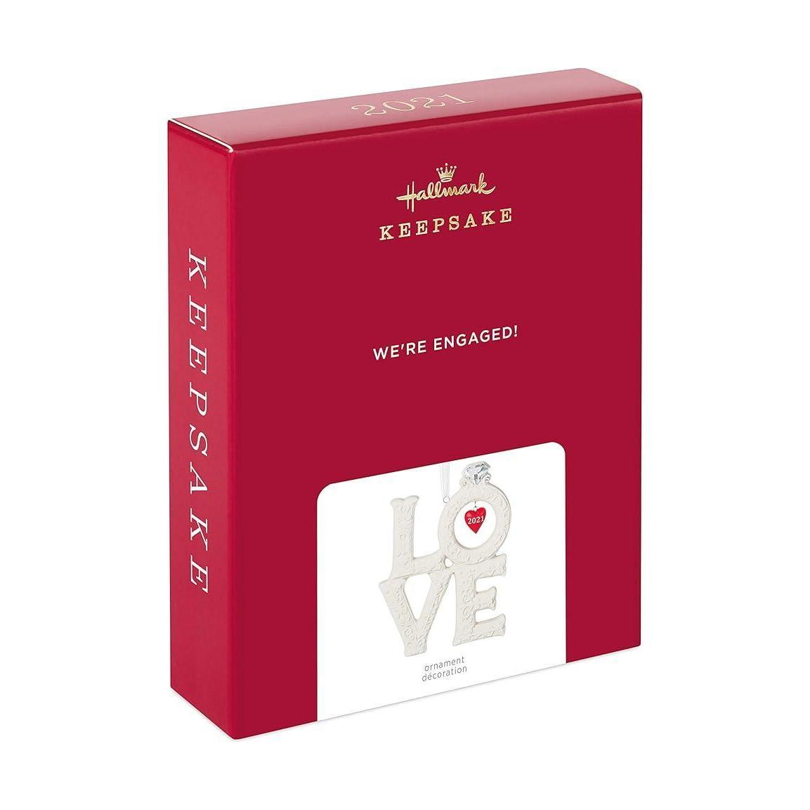 2021 We're Engaged! Hallmark Ornament (Love) QHX4045