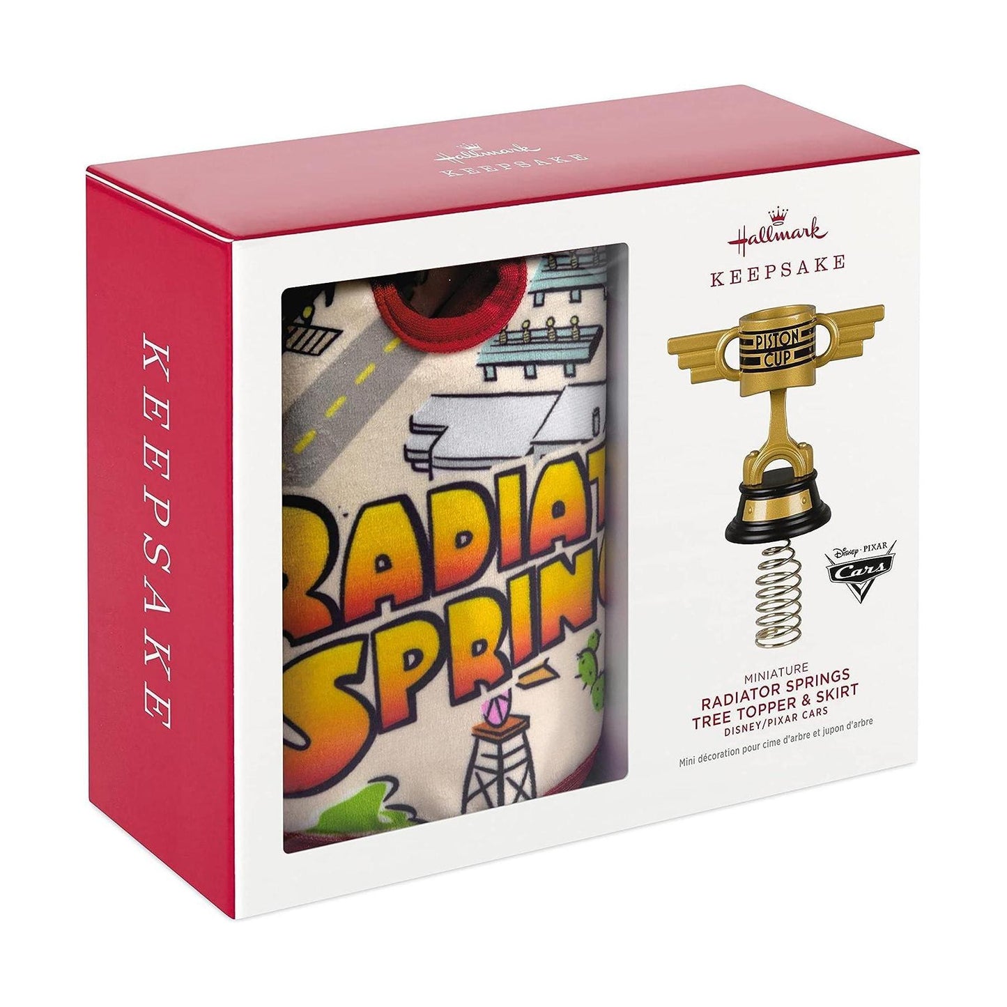 2022 Miniature Tree Topper & Skirt Hallmark Ornament (Cars) QSB6266 Image2