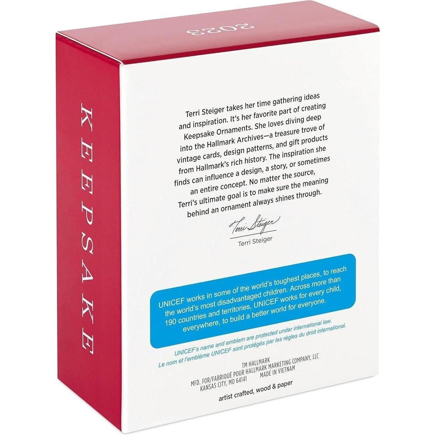 2023 Every Color of Amazing Hallmark Ornament (UNICEF) QXI7497