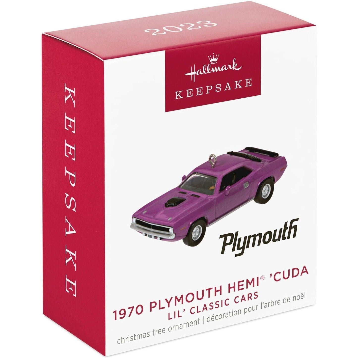 2023 Hallmark Ornament (1970) Plymouth Hemi ‘Cuda Hallmark Ornament (Lil' Classic Cars) QXM9157