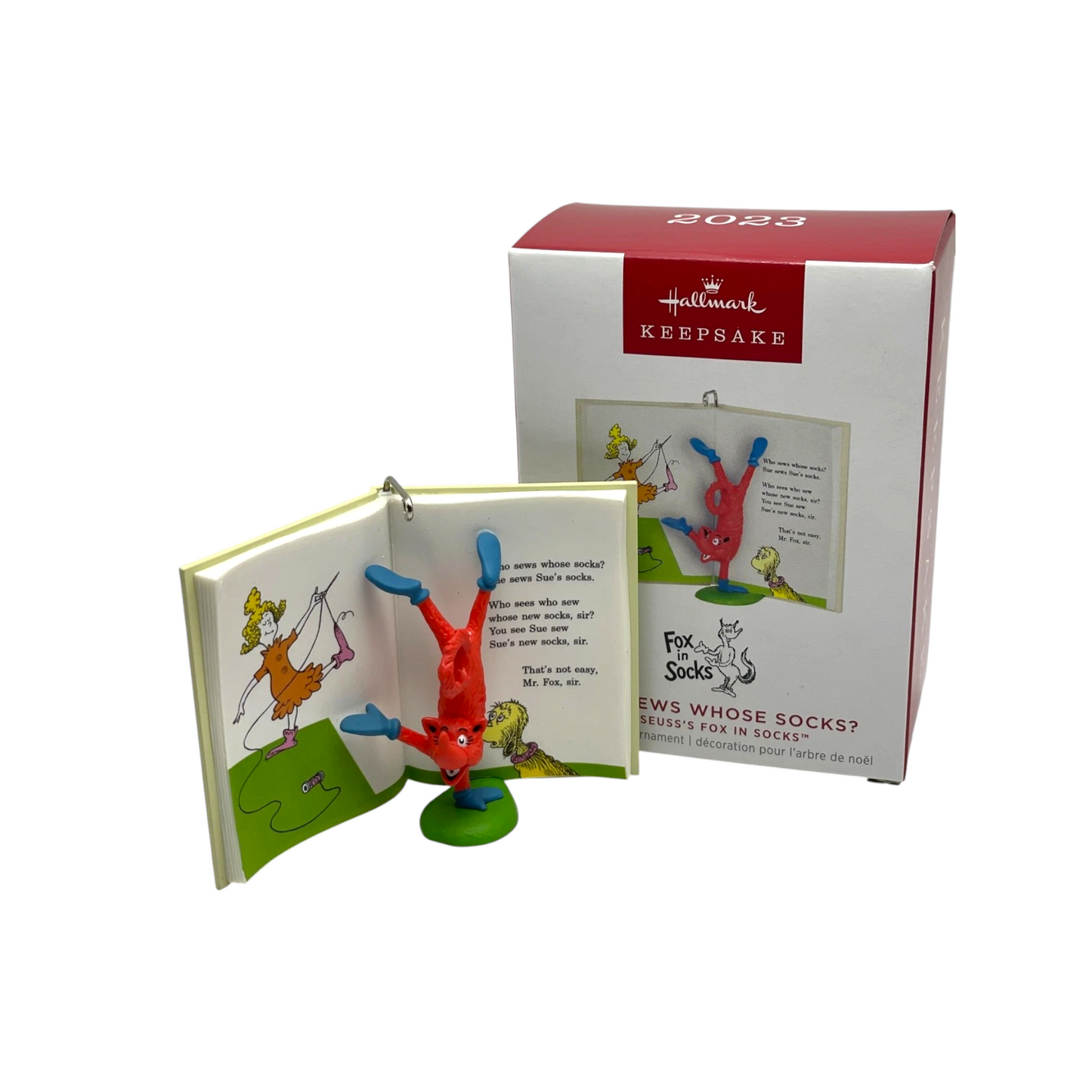 2023 Who Sews Whose Socks Hallmark Ornament (Dr. Seuss) QXI7319