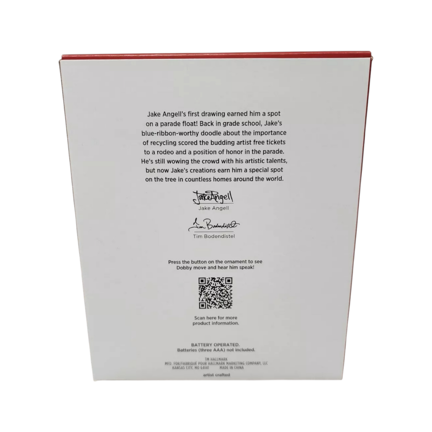 2023 Dobby the House‑Elf Hallmark Ornament (Harry Potter) QXI6309