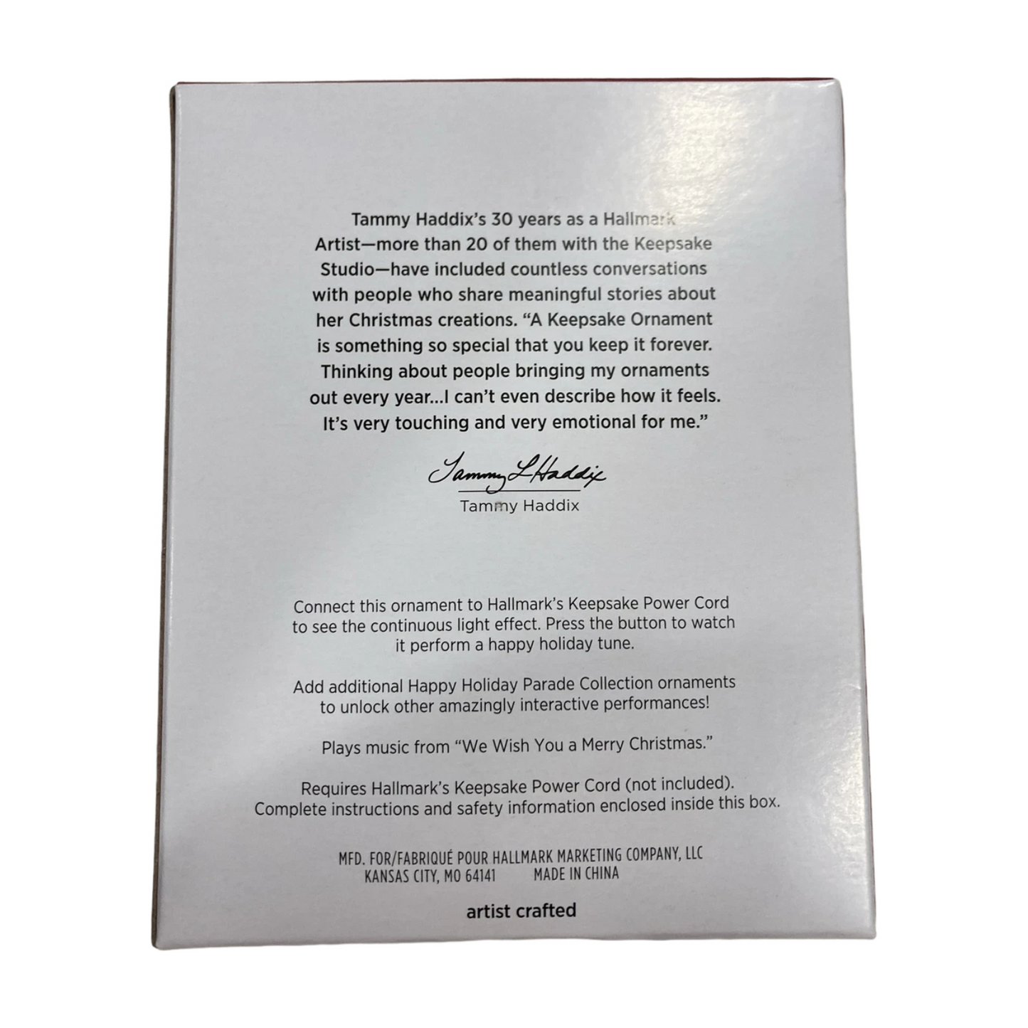 2023 Gregor's Trattoria Hallmark Ornament (Happy Holiday Parade) QGO2527 Image4