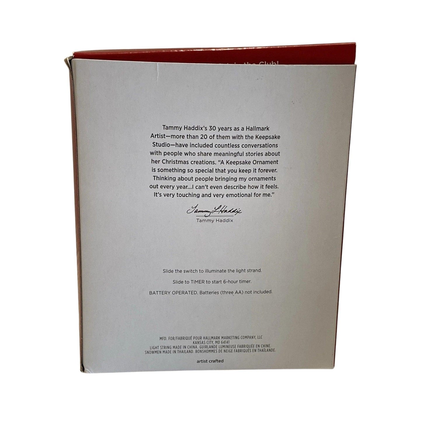 2023 Gumdrop Snowman Light String Hallmark Ornament (Snowmen) QSB6279