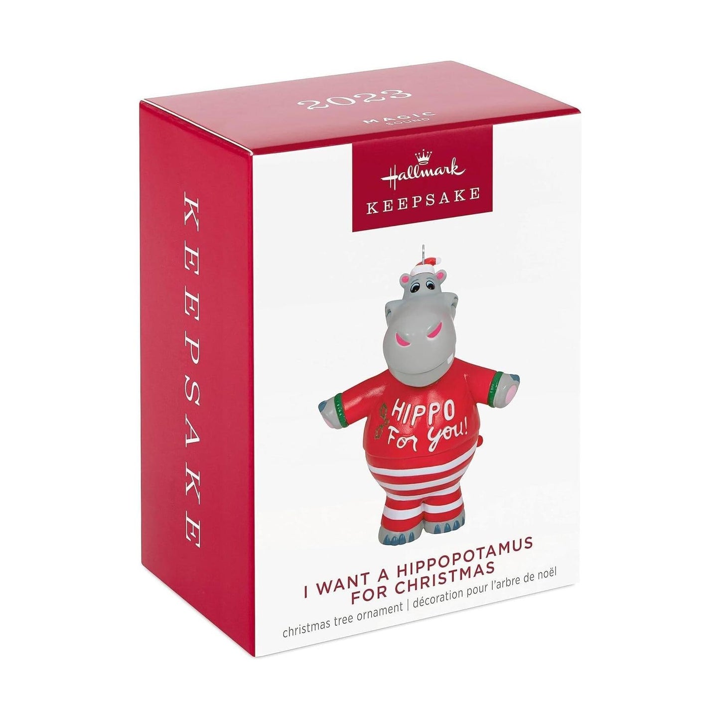 2023 I Want Hippopotamus for Christmas Hallmark Ornament (I Want A Hippopotamus For Christmas) QGO2627