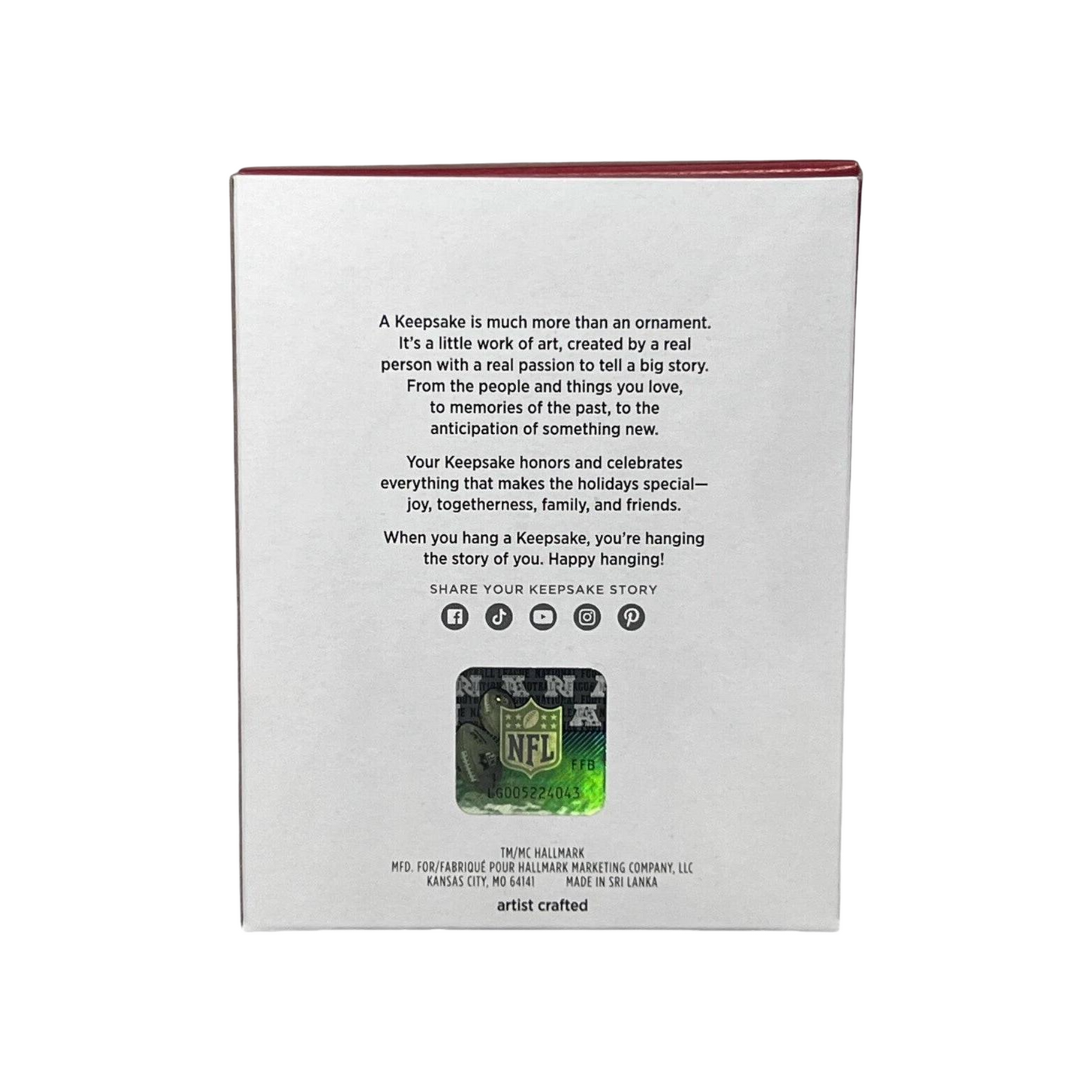 2024 Davante Adams Hallmark Ornament (Football Legends) QXI7604