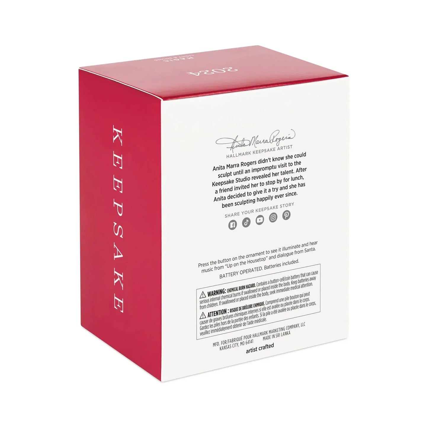 2024 Up on the Housetop Hallmark Ornament (Up On The Housetop) QGO2611