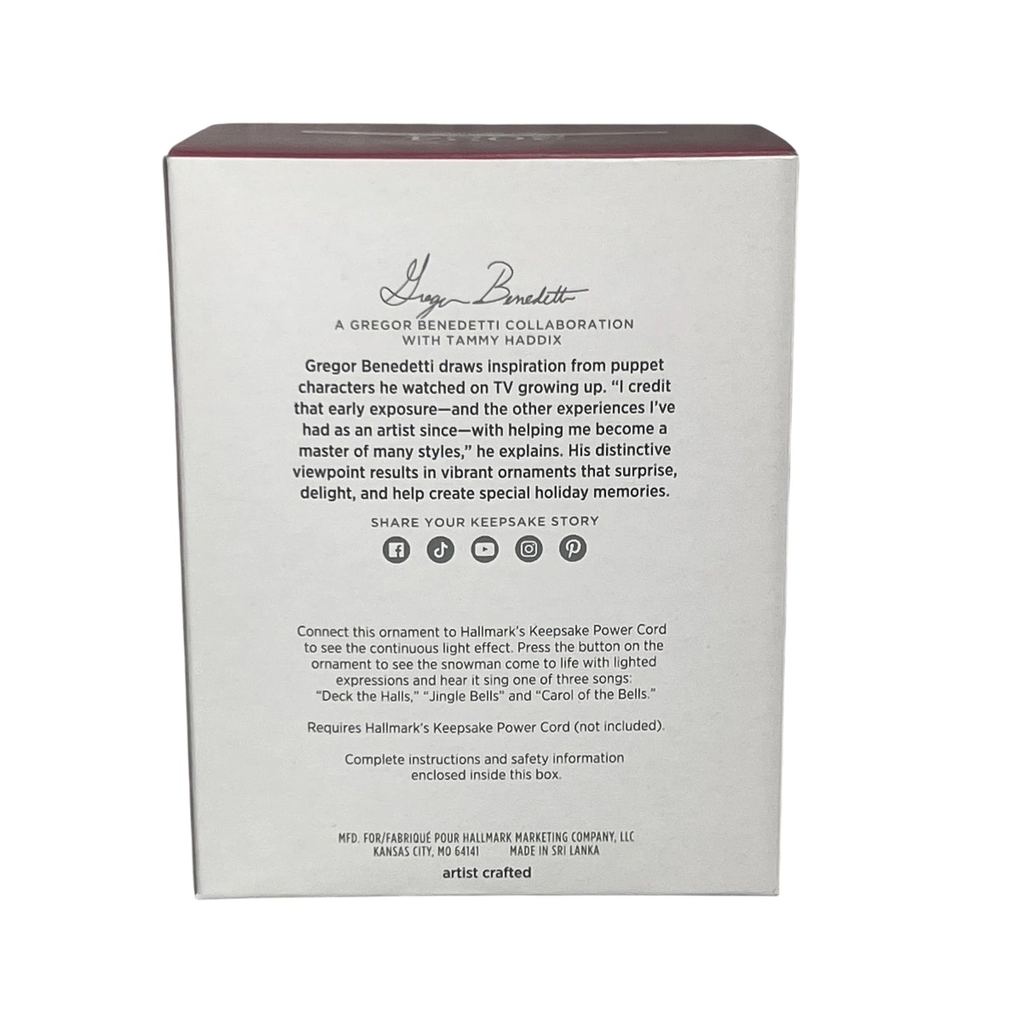 2024 Caroling Snowman Hallmark Ornament (Snowmen) QGO2594