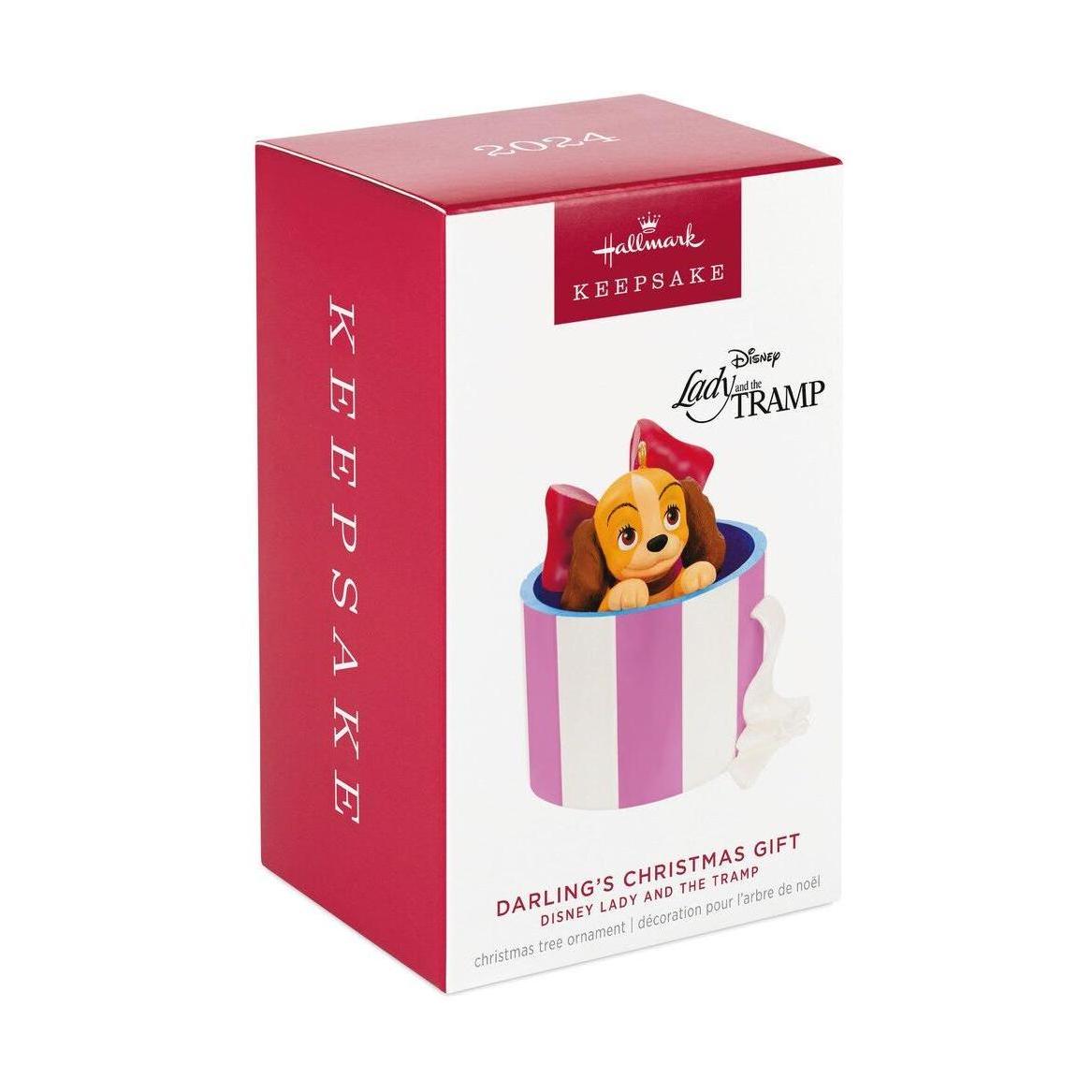 2024 Darling's Christmas Gift Hallmark Ornament (Lady and the Tramp) QXD6841
