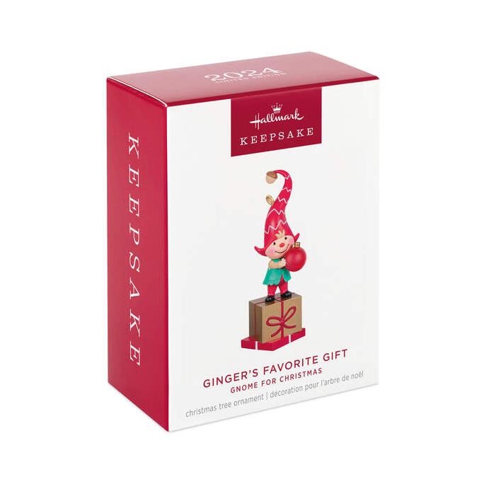 2024 Ginger's Favorite Gift Hallmark Ornament (Gnome for Christmas) QXE3364