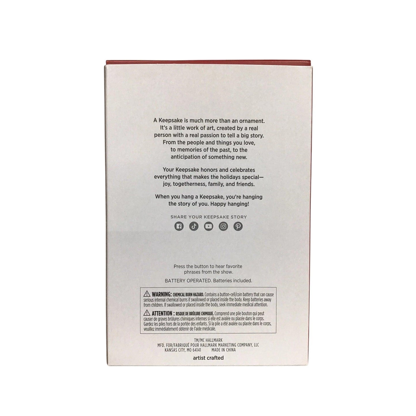 2024 Kevin Malone Hallmark Ornament (The Office) QXI7461