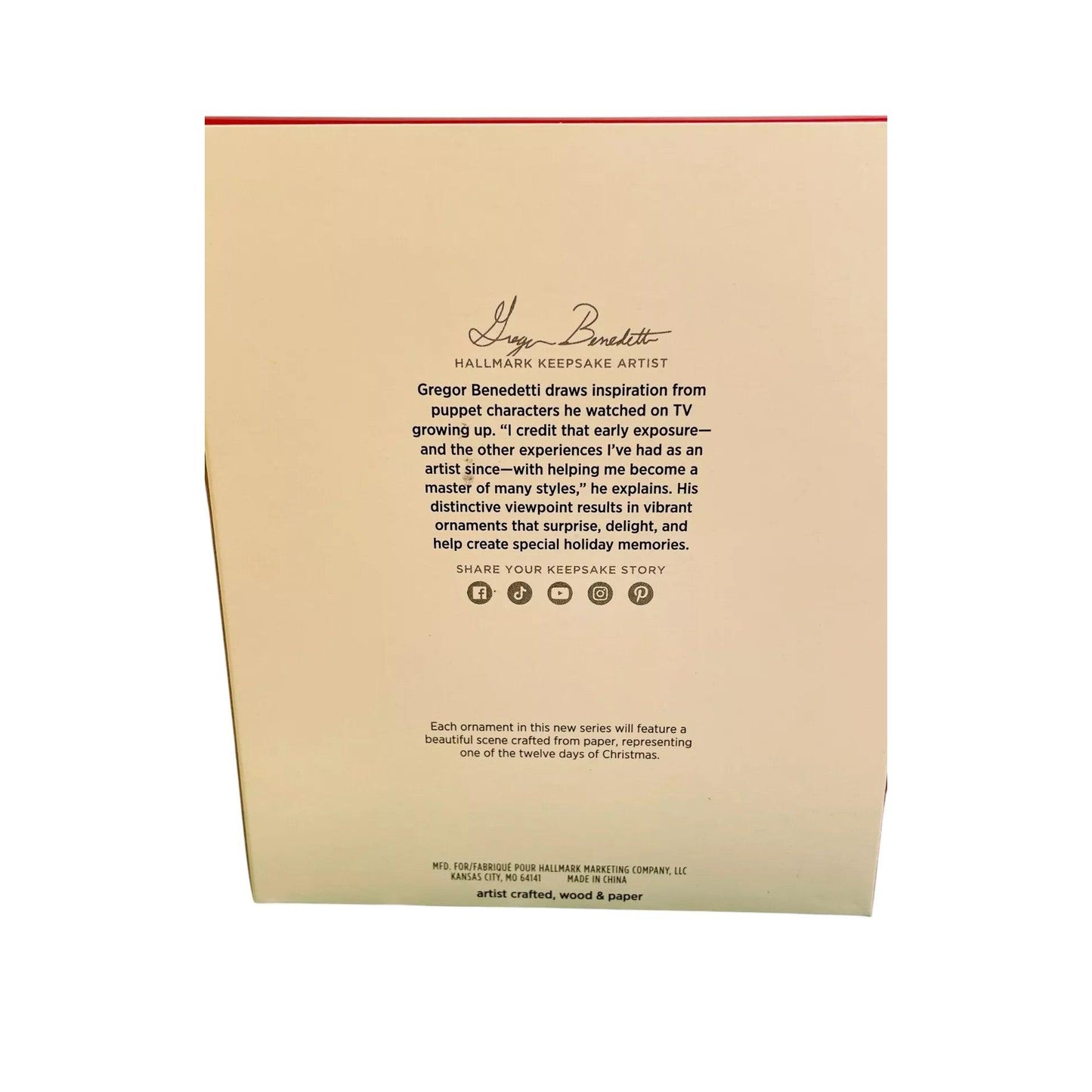 2024 Partridge in a Pear Tree Hallmark Ornament (Twelve Days of Christmas) QXR8241 Image5