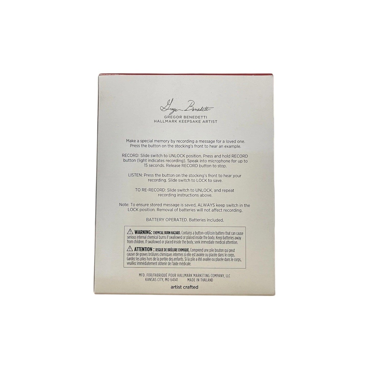 2024 Sending All the Merry Hallmark Ornament (Stocking) QGO3014