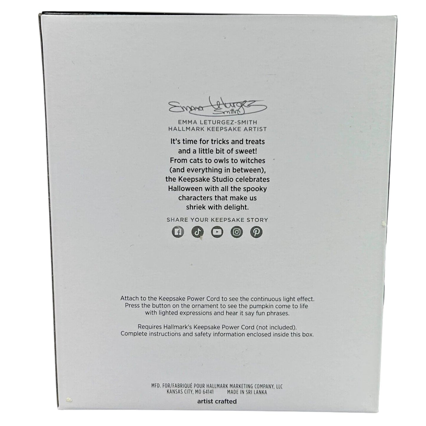 2024 Spirited Pumpkin Hallmark Ornament (Halloween) QFO5374