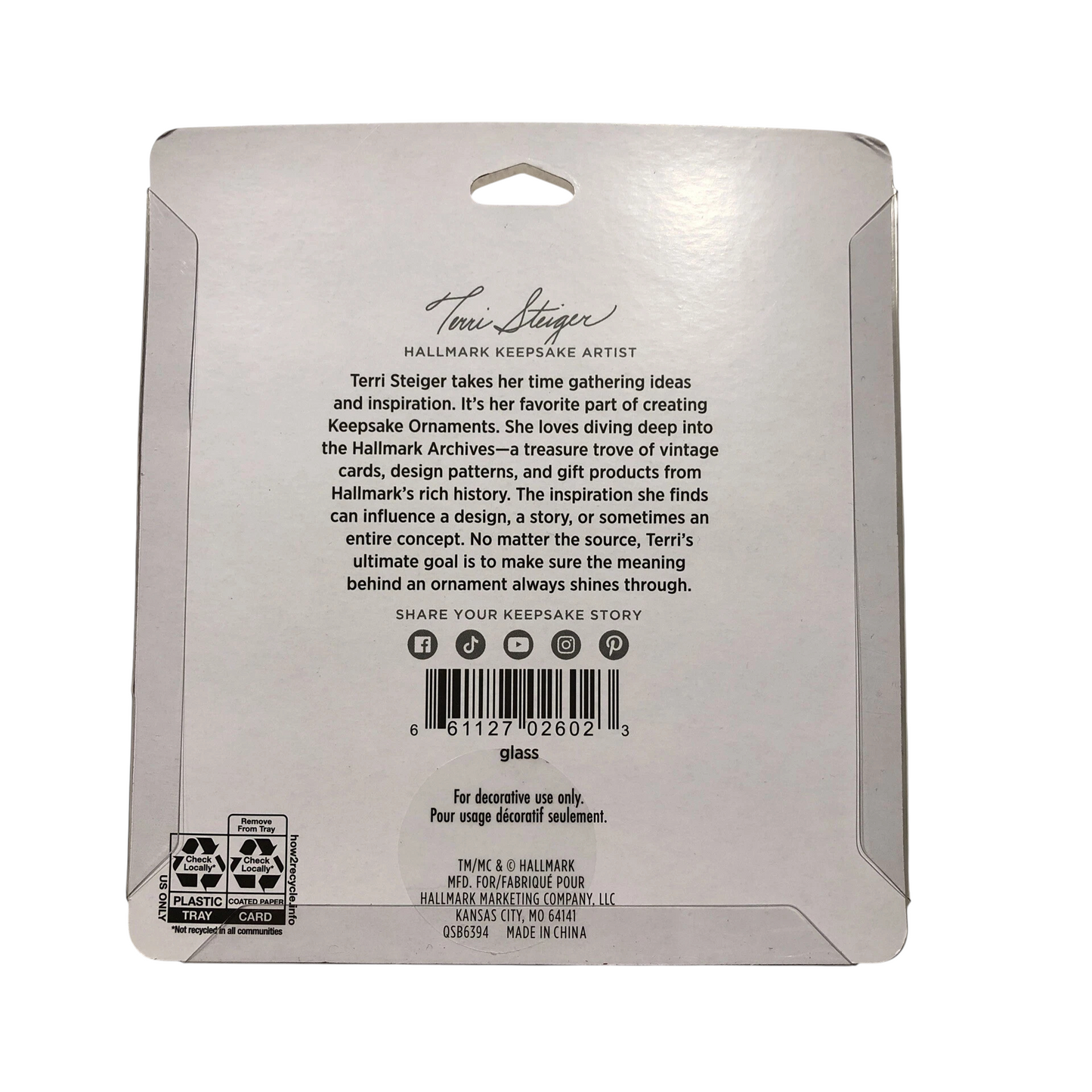 2024 Whimsical Miniature Ornament Set Hallmark Ornament (Glass Ball) QSB6394