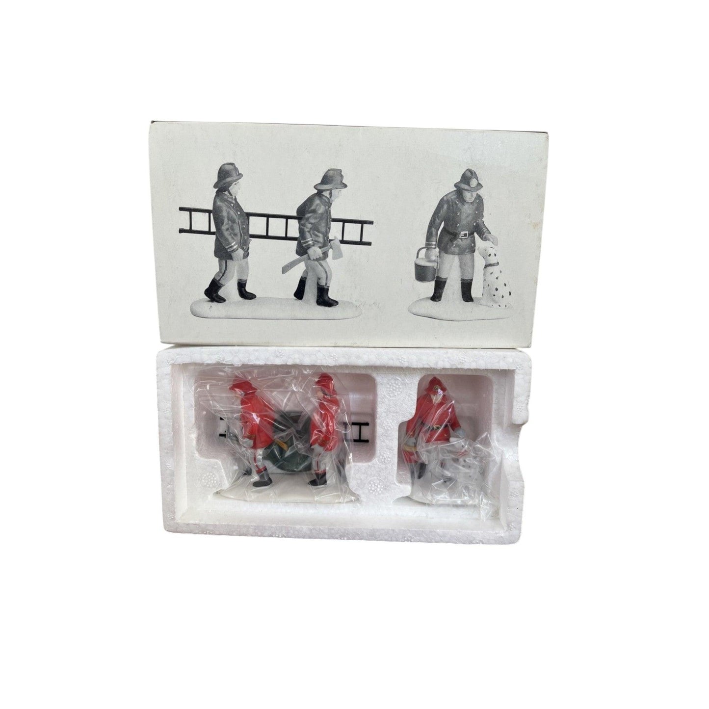 1991 The Fire Brigade – Set of 2 (Department 56 Heritage Village) #5546-8