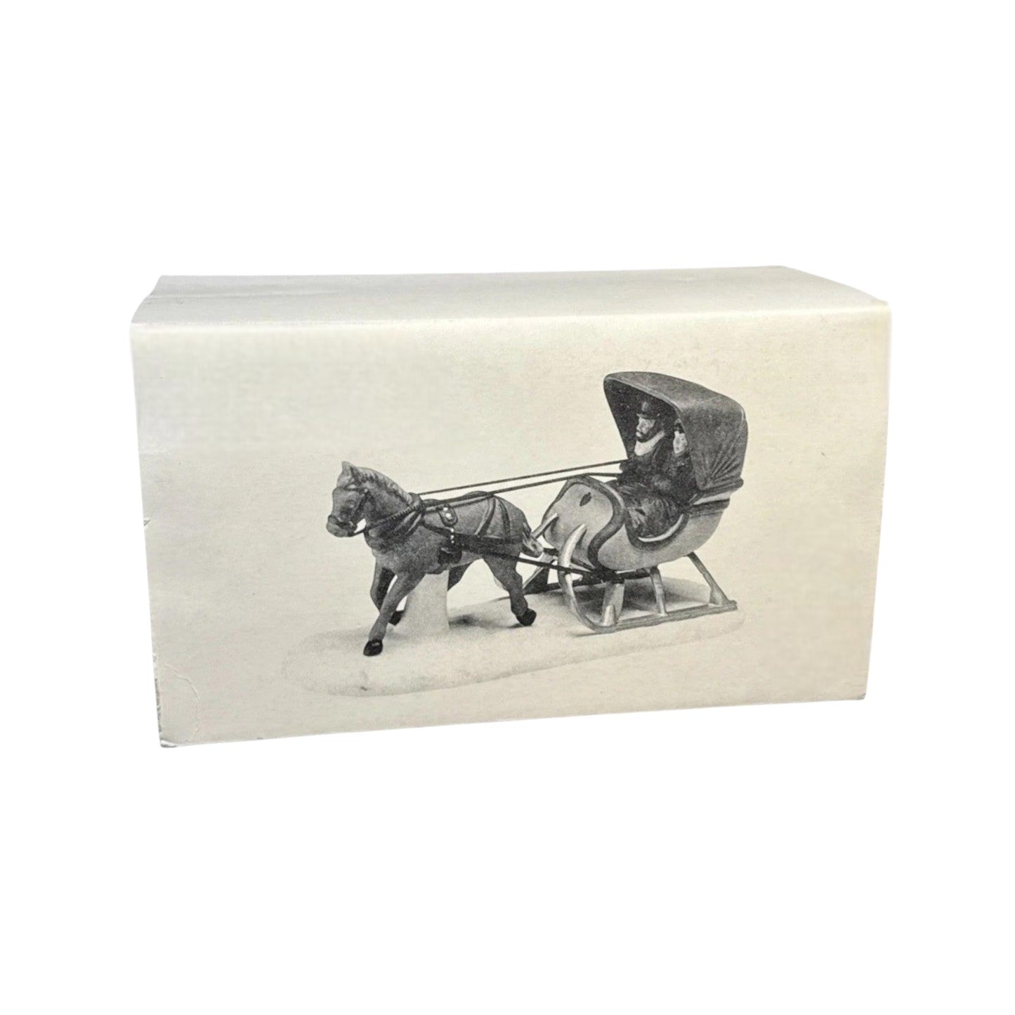 1980 One Horse Open Sleigh – Hand-Painted Porcelain (Department 56)