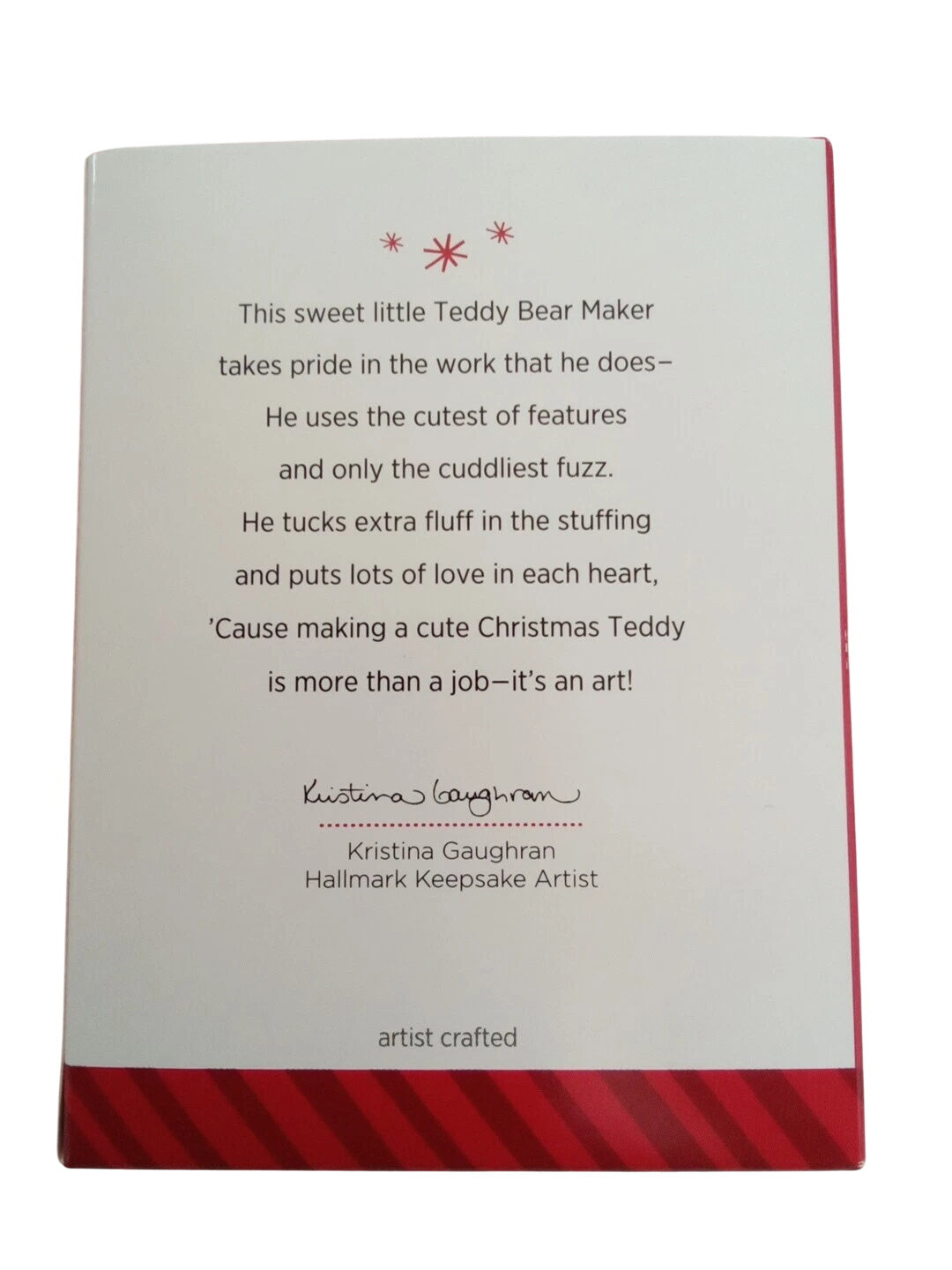 2014Teddy Bear Maker Hallmark Ornament (Teddy Bear) QXC5079