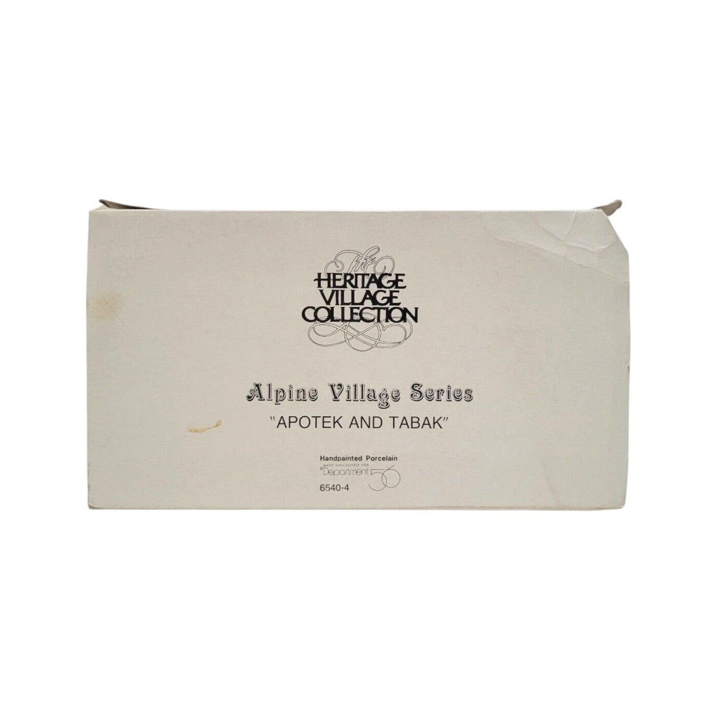 Vintage Apotek and Tabak - Alpine Village Series (Department 56) 1694818