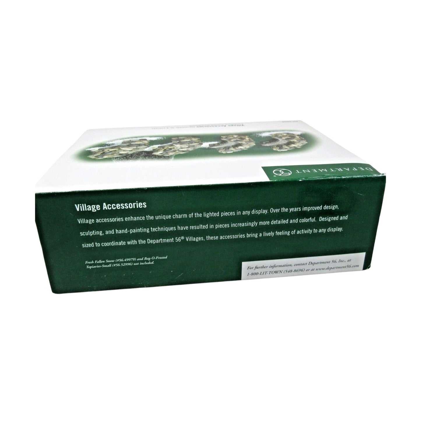 2001 “Fieldstone Curved Wall/Bench (Set of 4)” (Village Accessories Series – Department 56)