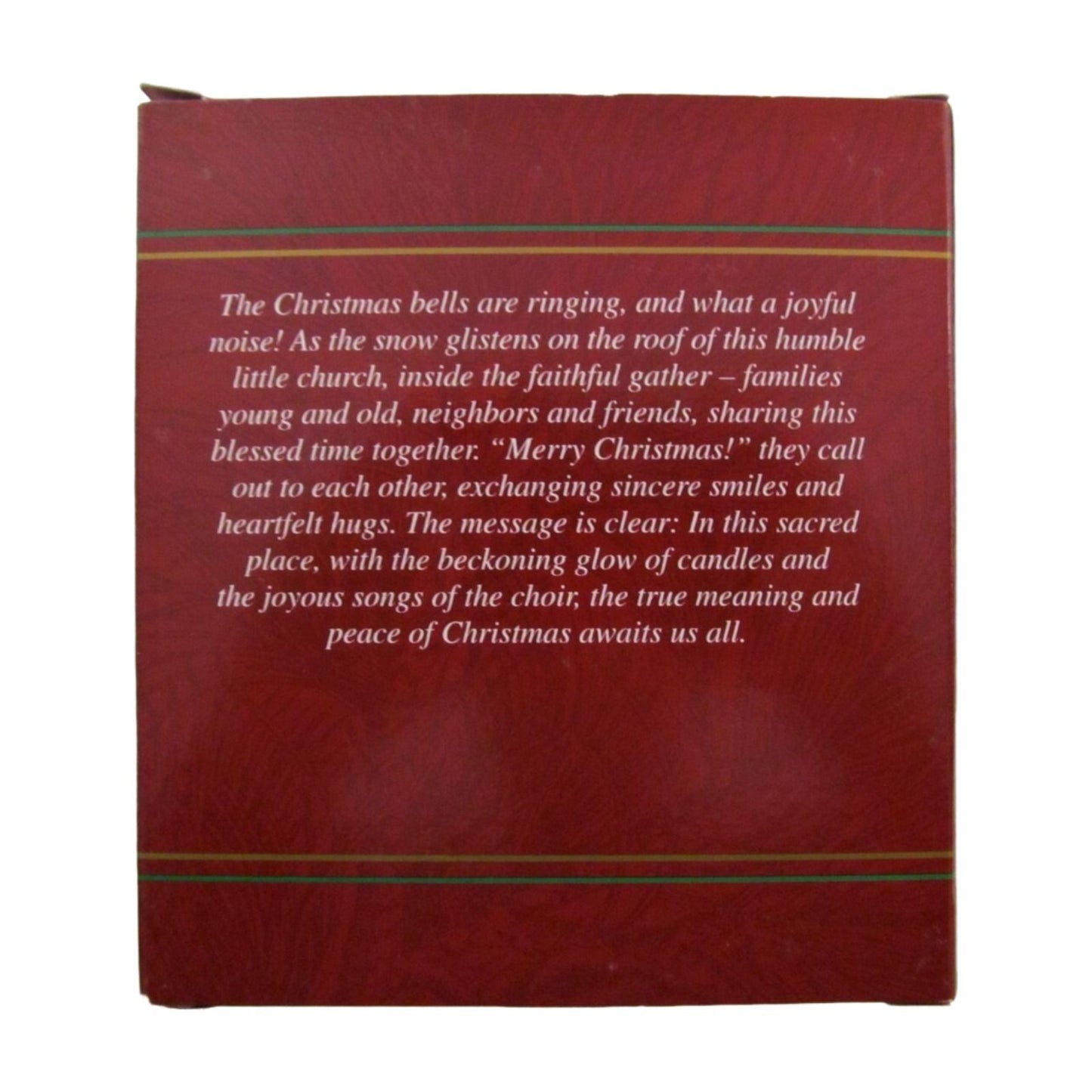 Vintage Christmas Chapel (Church) by Carlton Cards CXOR-118C