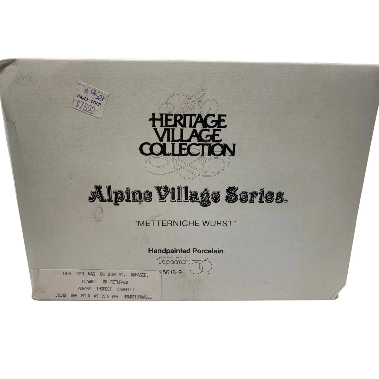 1992 Metterniche Wurst - Alpine Viollage Series (Department 56) 1358217