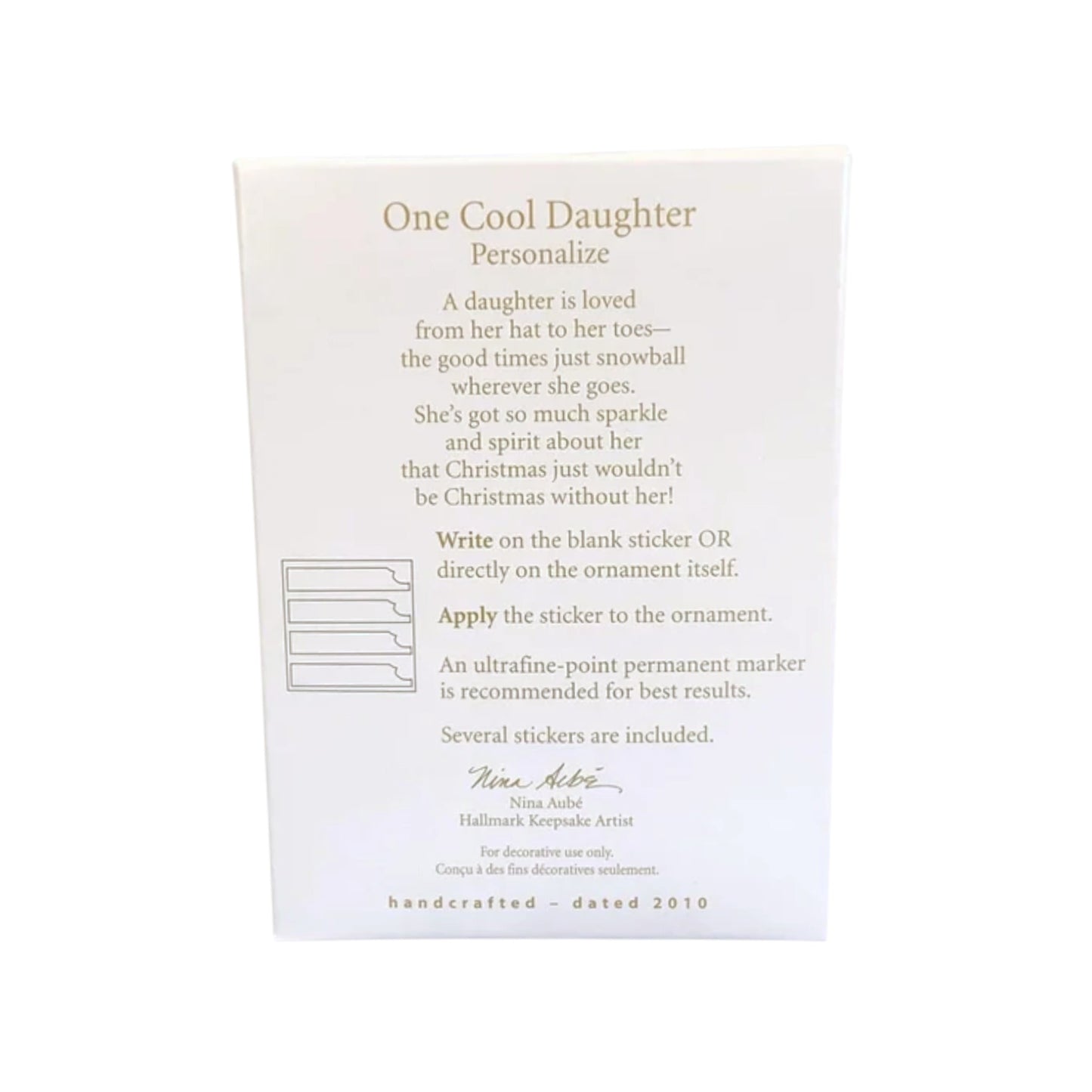 2010 One Cool Daughter Hallmark Ornament (Daughter) QXG7036 Image5