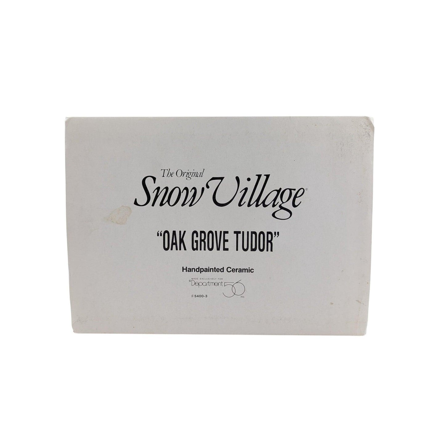 Vintage Oak Grove Tudor - The Original Snow Village (Department 56) 1278410