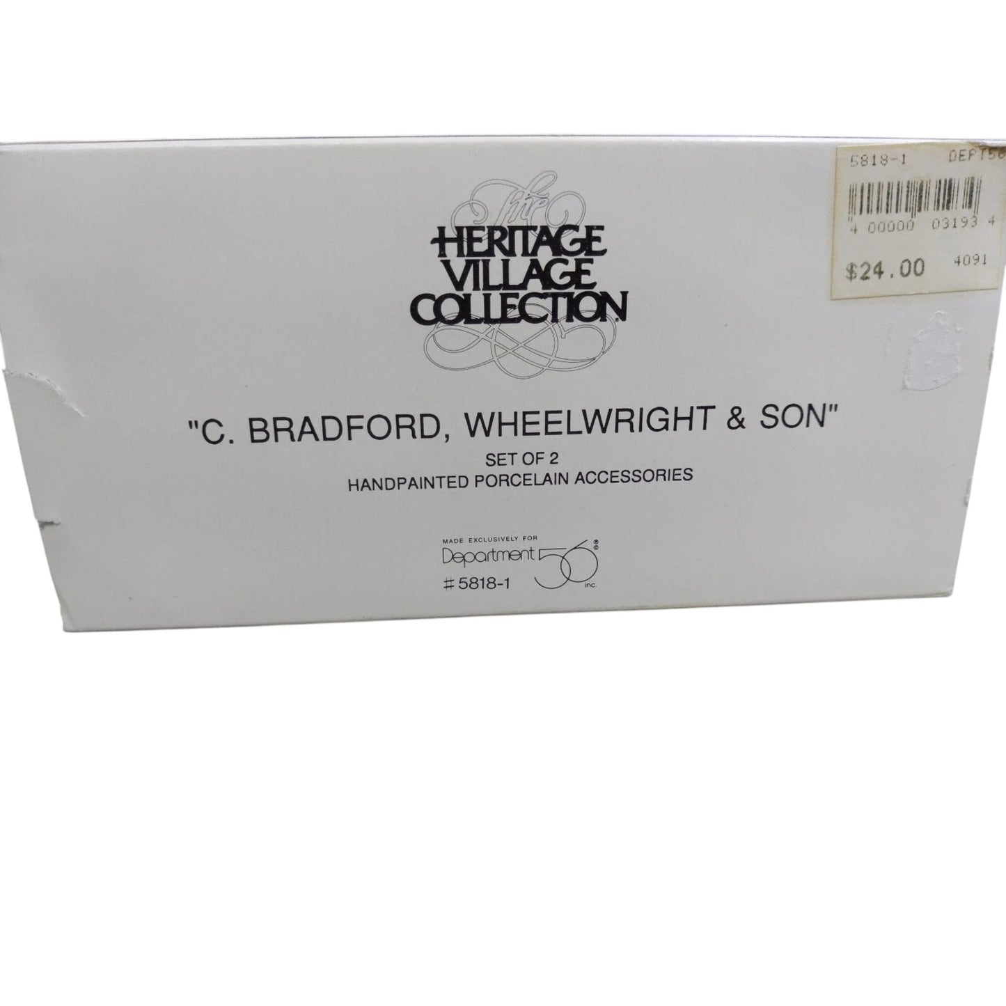 Vintage C Bradford, Wheelwright & Son (Department 56) 1431022