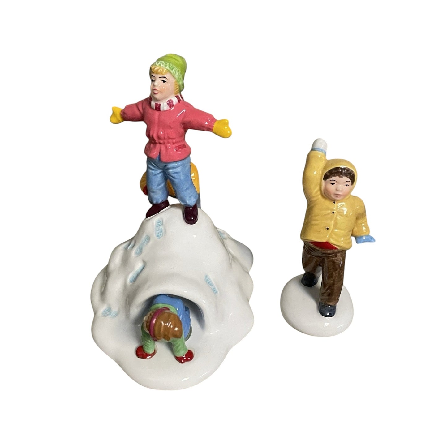 Vintage Fun in the Snow (Set of 2) - The Original Snow Village (Department 56) 55125