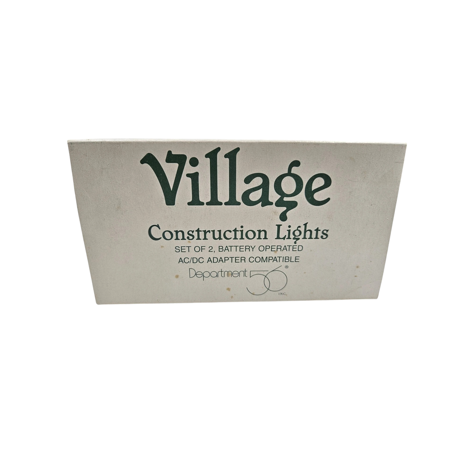 Vintage Contruction Lights (Set of 2, Battery Operated) (Department 56) 52680