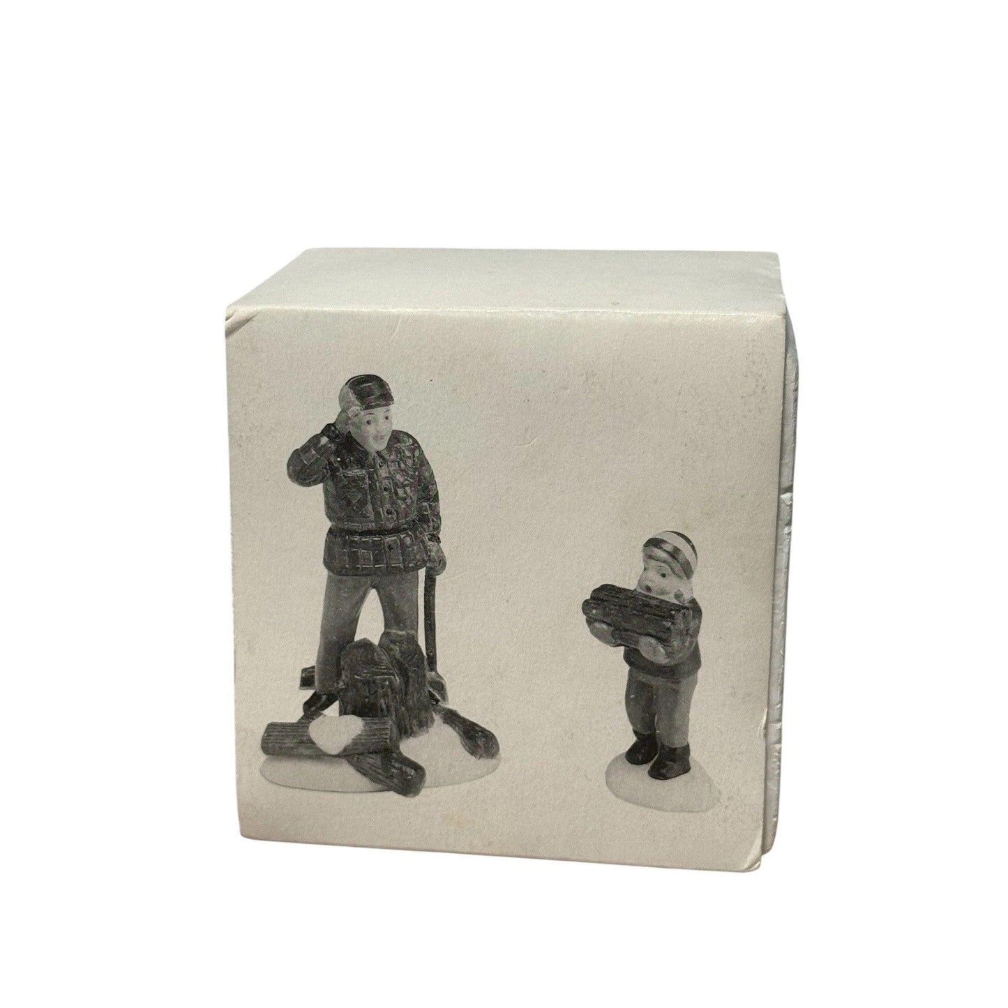 1988 “Wood Cutter and Son” (Heritage Village Collection) – Set of 2