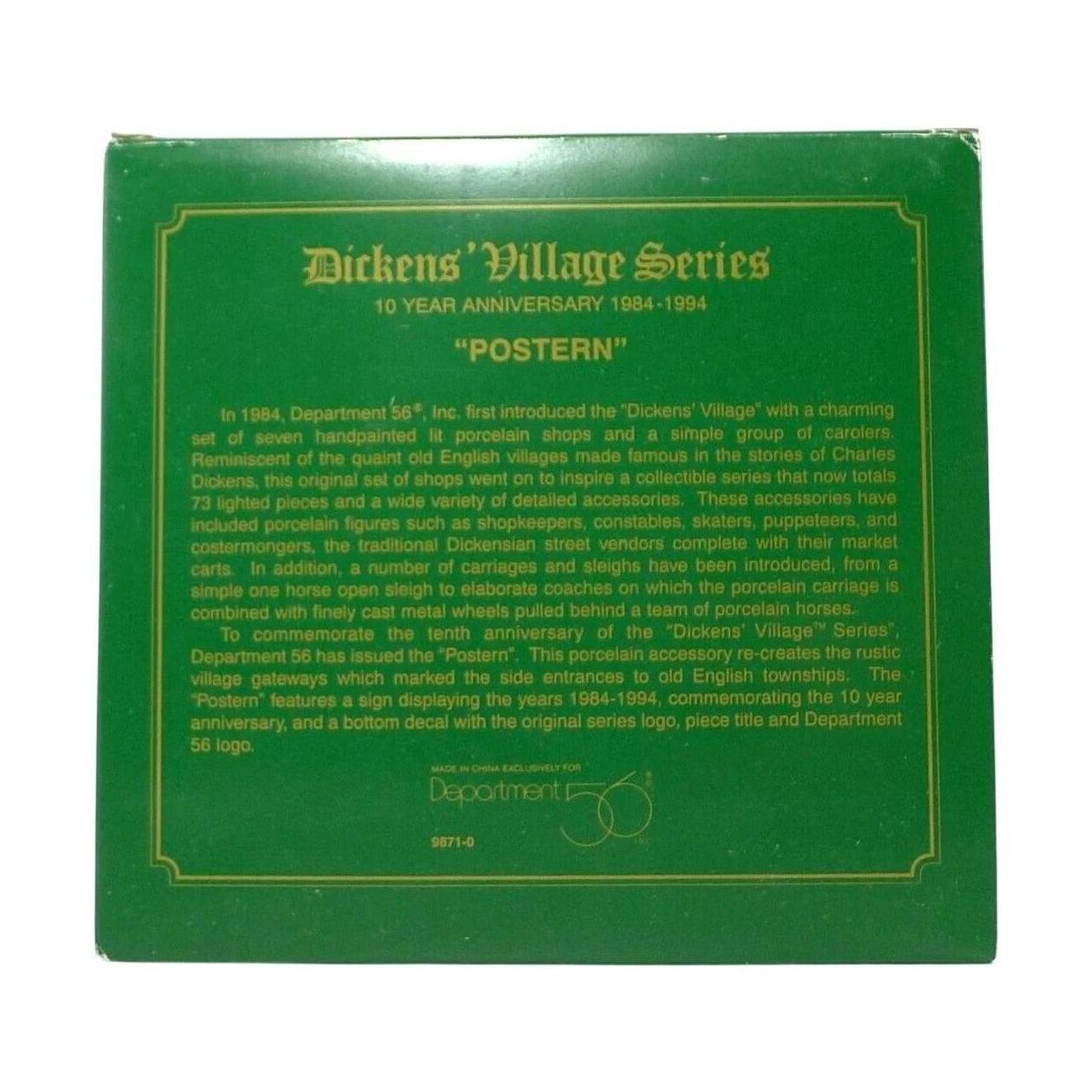 1990 Postern - Dickens' Village Series (Department 56) 9871-0