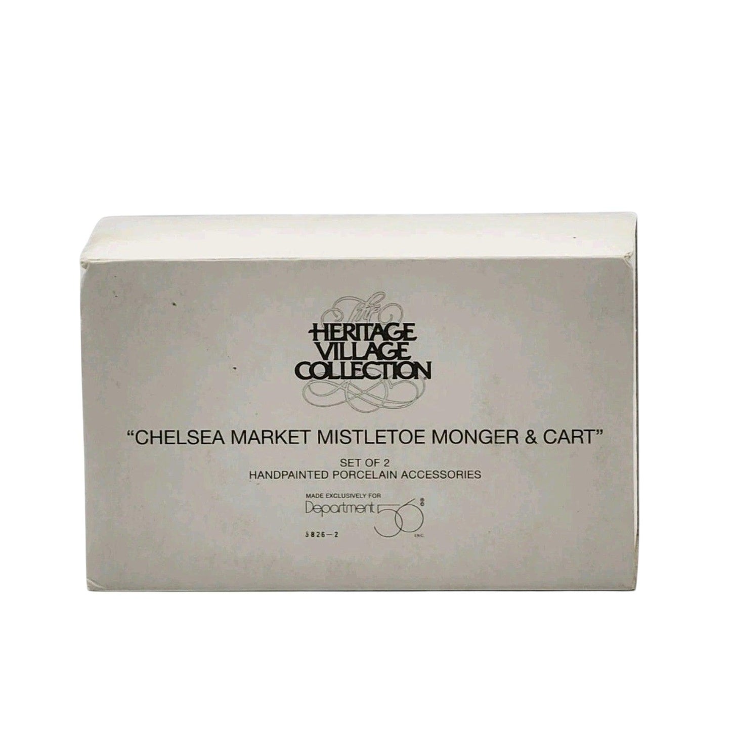 Vintage Chelsea Market Mistletoe Monger & Cart (Setof 2) (Department 56) 1433975