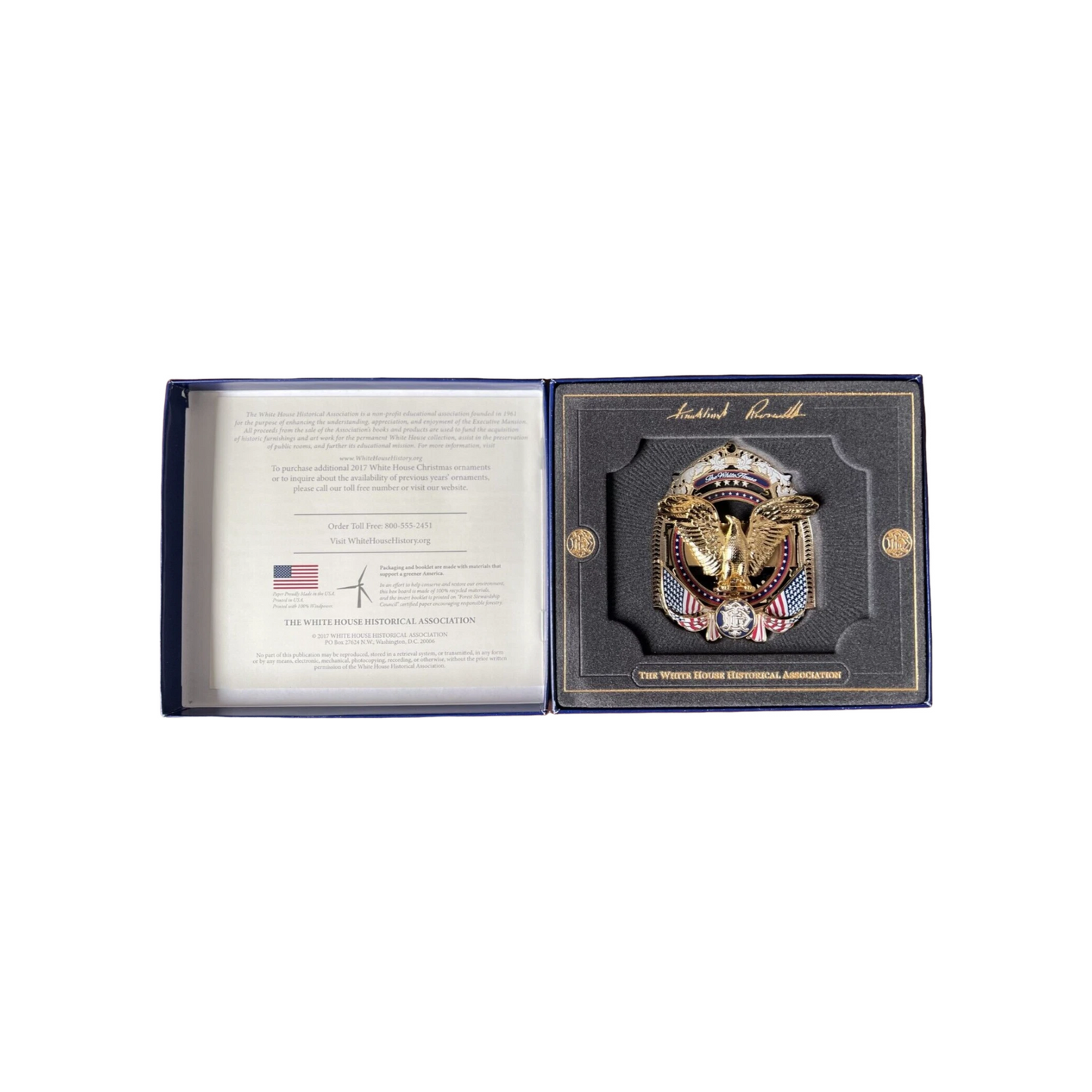 Calvin Coolidge Inspired 2015 Ornament with White House Silhouette