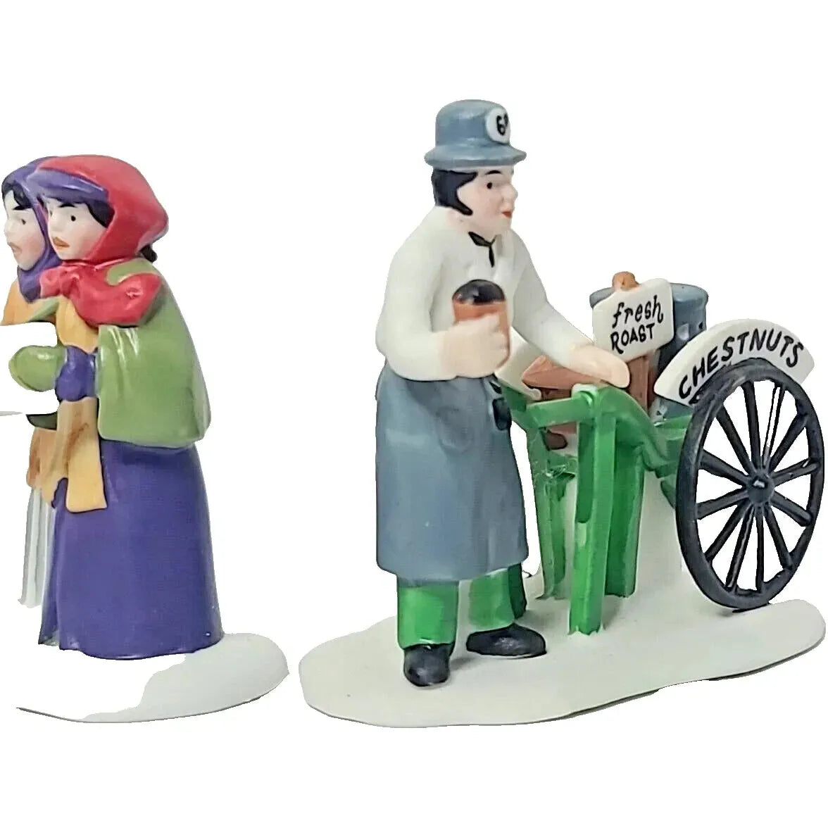 Department 56 Accessory "Violet Carolers Chestnut Vendor" - Charming Holiday Scene