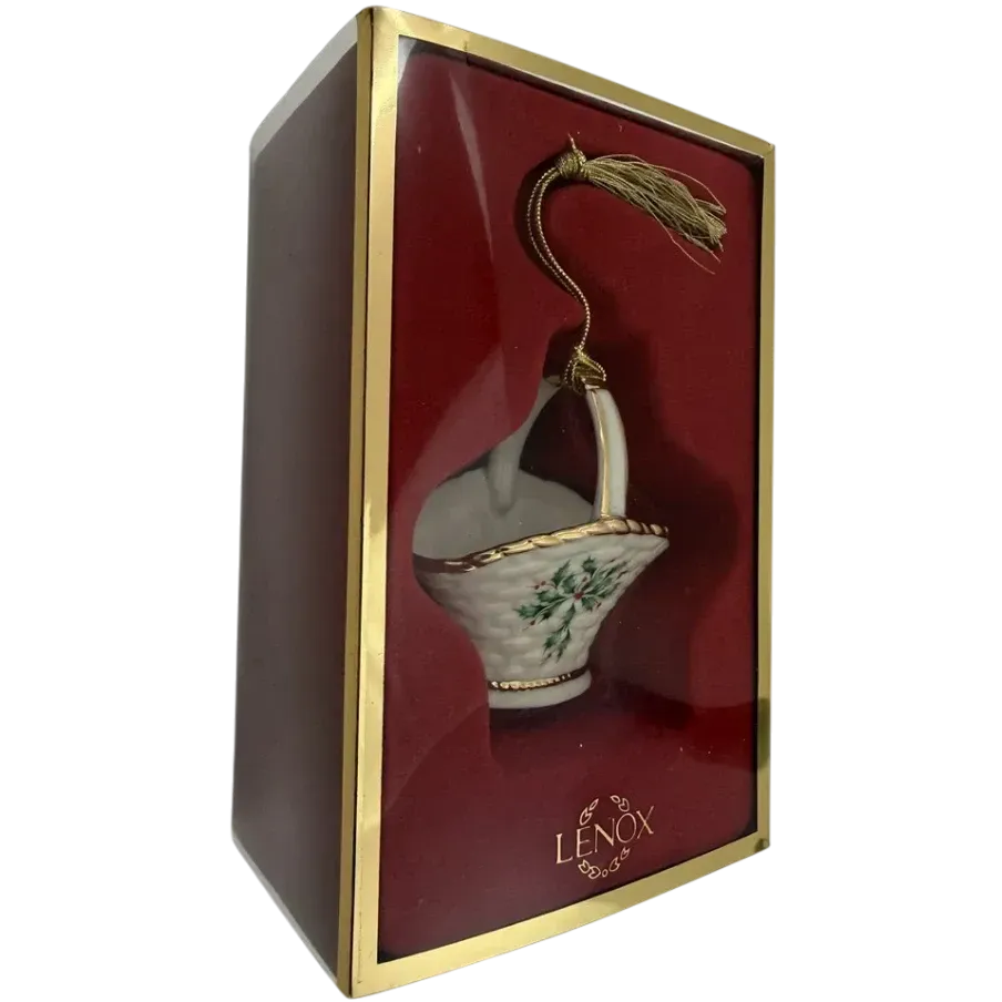 Elegant Porcelain Jar Ornament for Holiday Decor