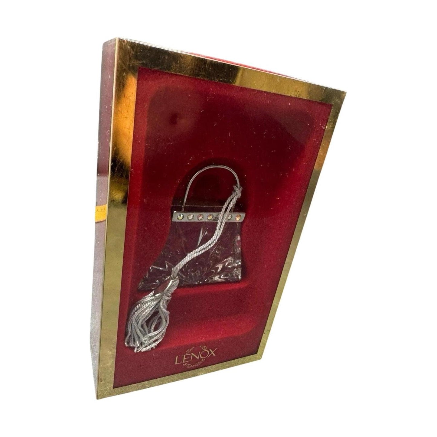 Lenox Lead Crystal "On the Town Handbag" Ornament - Silver-Tone Finish