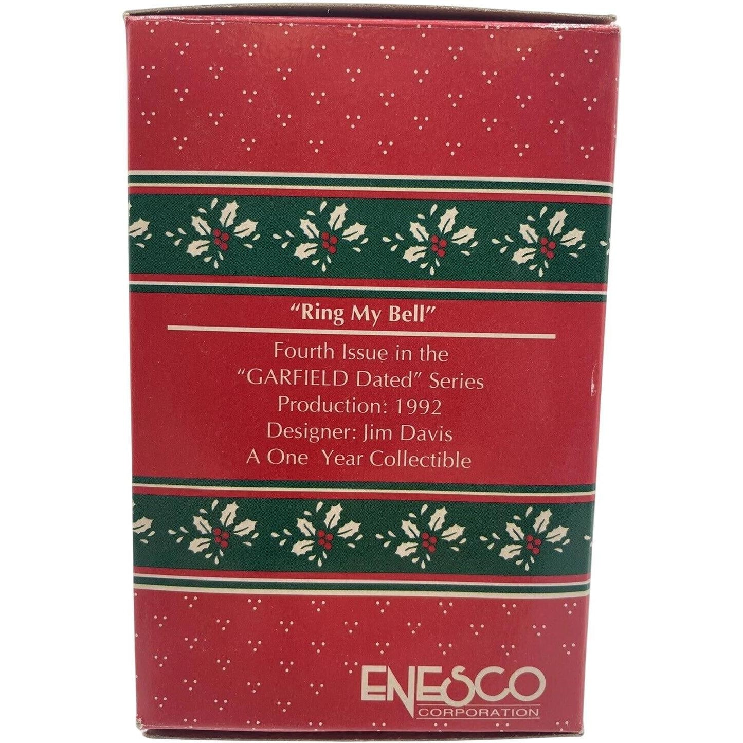 Vintage Ring My Bell - Fourth Issue in the "Garfield Dated" Series Enesco Ornament (Garfield) 580740