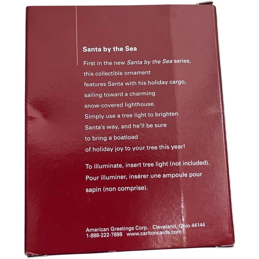Vintage Santa by the Sea Carlton Cards Ornaments (Lighthouse) by Carlton Cards CXOR-088N
