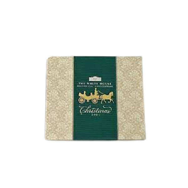 White House Historical Association Christmas 2001 Reversible Ornament: Festive Carriage Ride