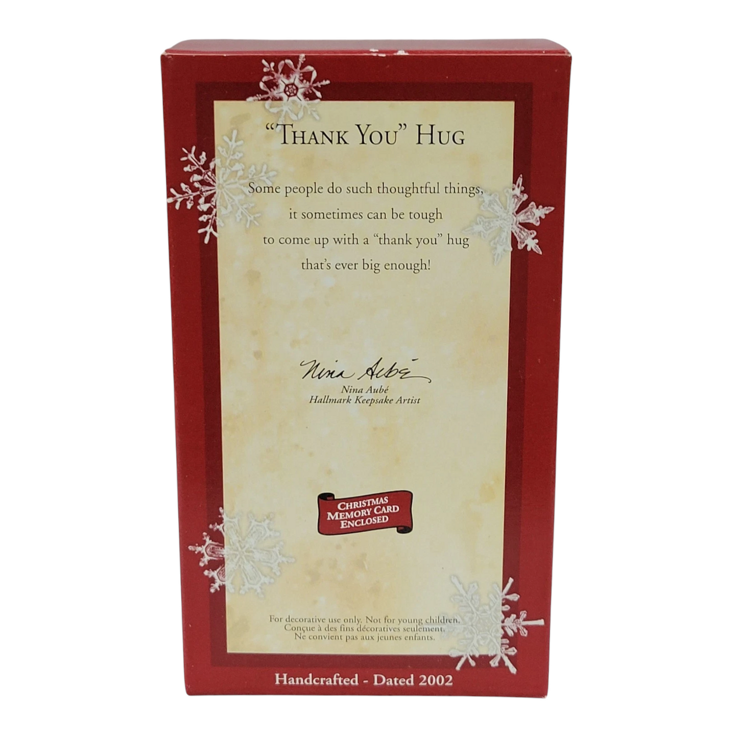 2002 "Thank You" Hug (Bear)