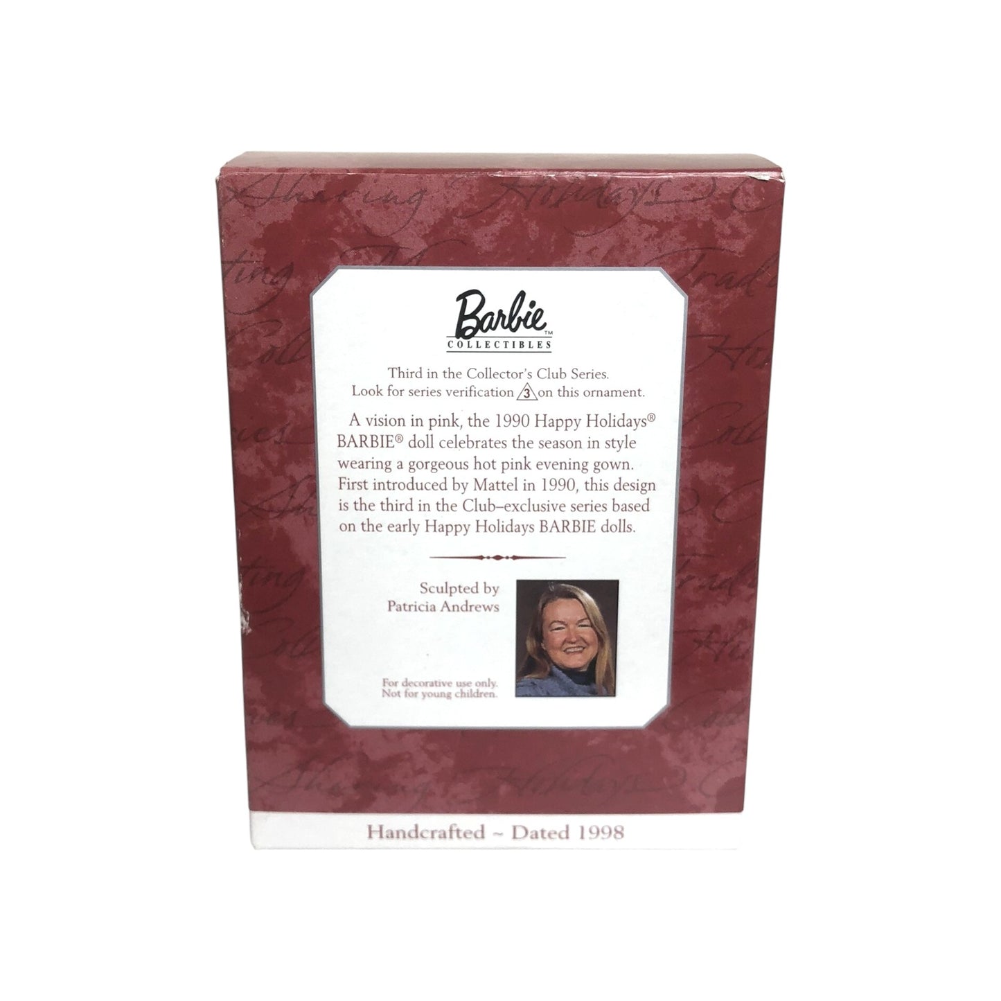 1998 (1990) Happy Holidays Barbie (Holiday Barbie Collector's Club)