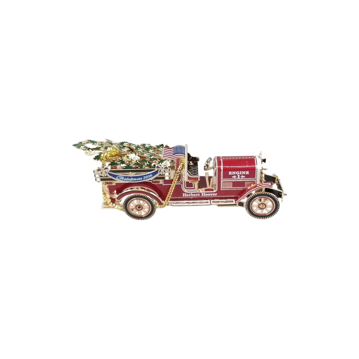 2016 White House Historical Association Ornament - Herbert Hoover Fire Truck