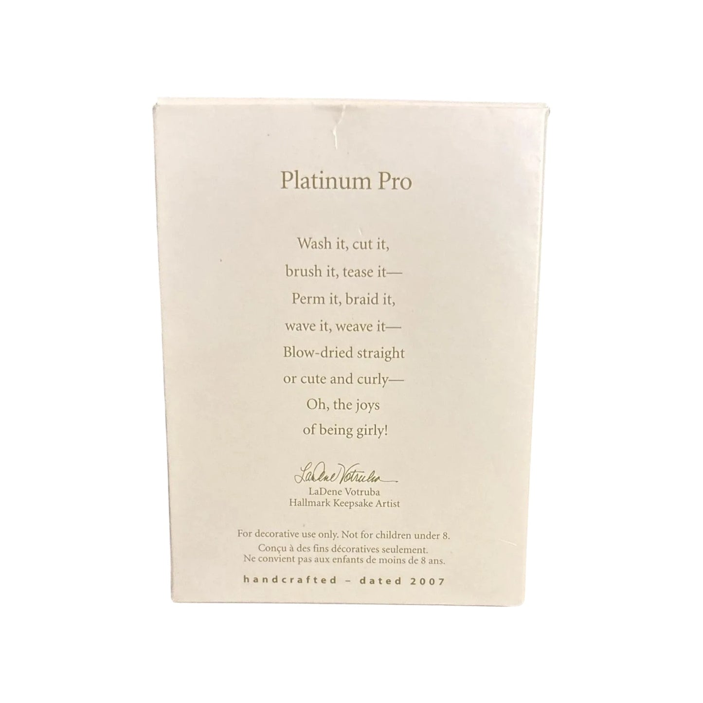 2007 Platinum Pro (Hairdresser)