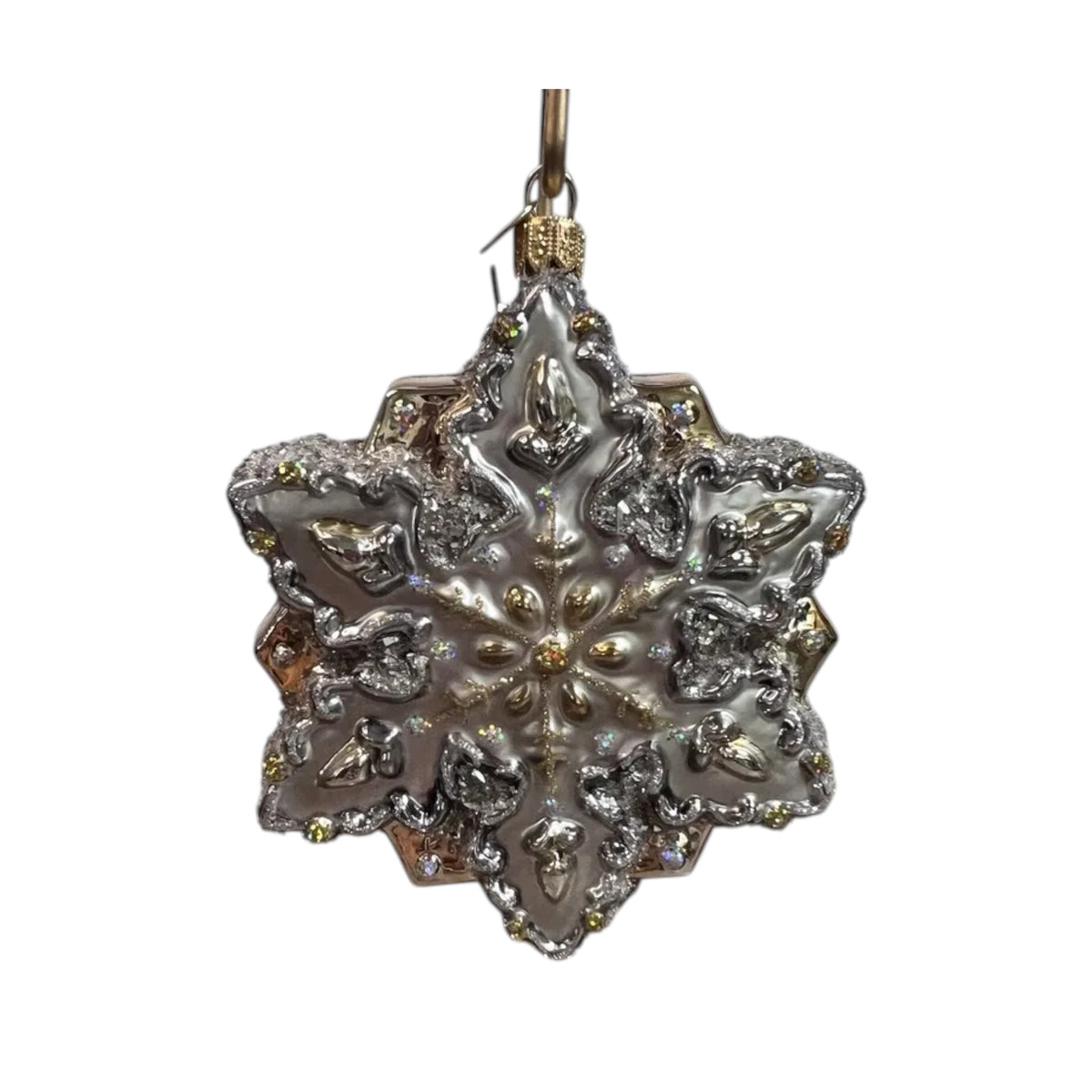 2016 Sparkling Snowflake (Blown Glass)