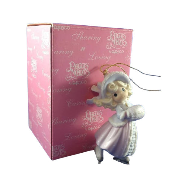 Precious Moments "May Your Holiday Sparkle with Joy" 2002 Ornament - Festive Decor & Cheerful Girl Character Image2